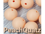 Бусина 15мм - Peach Quatz