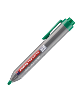 Маркер для досок автоматический EDDING retract 12/4 зелёный, 1,5-3 мм