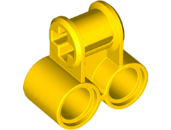 Technic, Axle and Pin Connector Perpendicular Double, Yellow (32291 / 4128595 / 6336280 / 6366189)