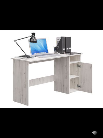 Фронда-7 стол письменный с тумбой Крафт светлый