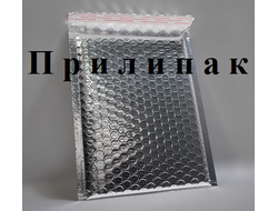 Металлизированный пакет с воздушной подушкой K20 серебряный (silver) (340х450мм+50мм клапан)