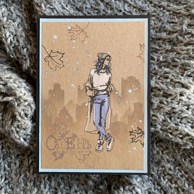 ФП штамп &quot;Девушка в уггах&quot;