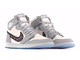 Nike Air Jordan Retro 1 Mid High Dior (серые с белым)