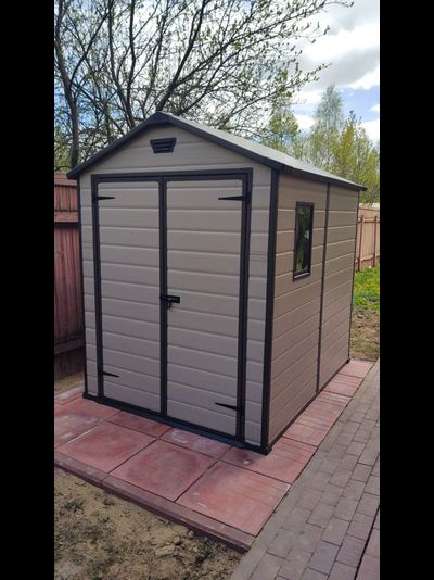 Сарай "Манор 6x8DD" (размеры 177х230 см), бежевый