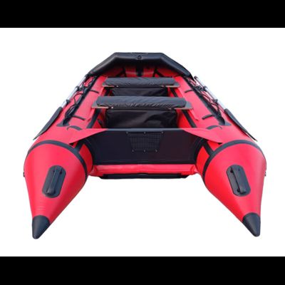 Моторная лодка ДИКИЙ 380 НДНД с тентом красный