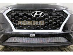 Защита радиатора Hyundai Tucson 2018- chrome низ