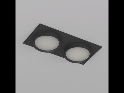 Точечный встраиваемый светильник FLAT DK2092-BK