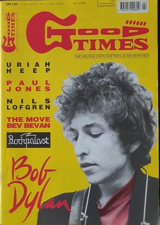 Good Times Magazine February 1996 Bob Dylan Cover Иностранные музыкальные журналы, Intpressshop