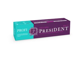 Зубная паста Комплексная защита полости рта Profi Exclusive , PresiDENT, 50 мл.