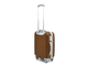 Пластиковый чемодан ABS коричневый размер S