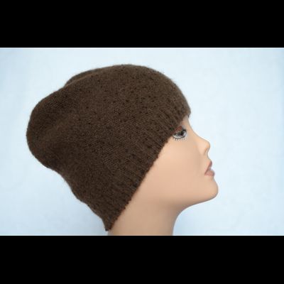 Vizio коричневая шапка с бисером 4528