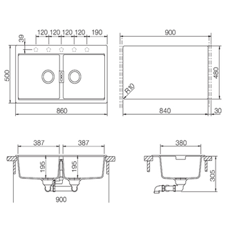 Мойка Schock HORIZONT 90