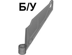! Б/У - Bionicle Wing Small / Tail with Axle Hole, Flat Silver (61800 / 4526631 / 4609602) - Б/У
