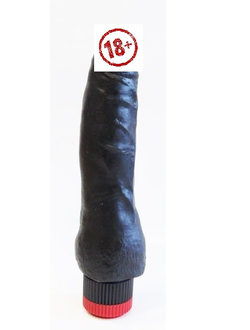 410700 ВИБРАТОР РЕАЛИСТИК В ЛАМИНАТЕ L 175 мм D 40 мм, цвет черный