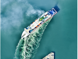 Картина обогреватель, фото круизного "Духа Тасмании" в порту Мельбурна