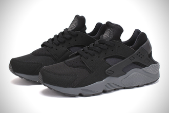 Nike Huarache черные полностью сетка (40-45) Арт: 008FМ(I)