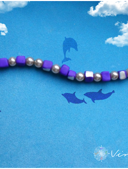 "Магия и Океан", необычный браслет в авангардном стиле с жемчугом