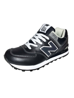New Balance 574 Leather Stone Blue
