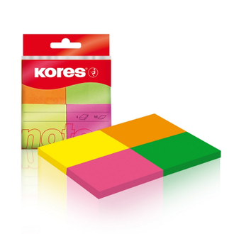 Блок-кубик Kores 48450, 40х50, 4 цвета (200 л)