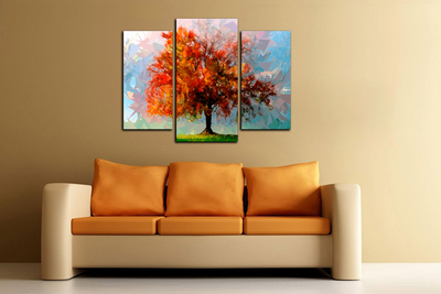 Модульная картина "Дерево многогранности"