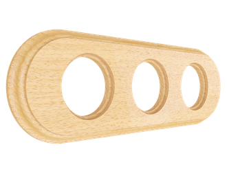 Деревянная рамка 3-местная бук натуральный (Лахта)