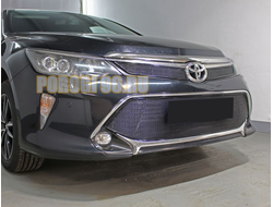 Защита радиатора Toyota Camry XV50/XV55 2017-2018 black низ PREMIUM