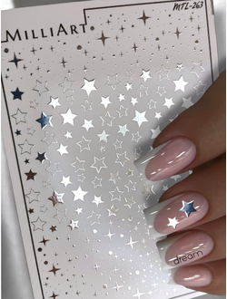 Слайдер-дизайн MilliArt Nails Металл MTL-263