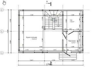 Двухэтажный каркасный дом с двумя спальнями 85м² (SK78)