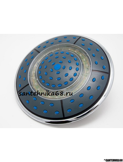 Лейка тропическая с подсветкой для душевой кабины 25см LT-E2