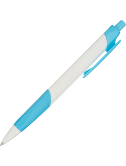 Ручка шариковая Attache Symbol, бело голубой корпус, 12 штук в упаковке (синяя)