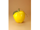 Яблоко с листом (желтое)