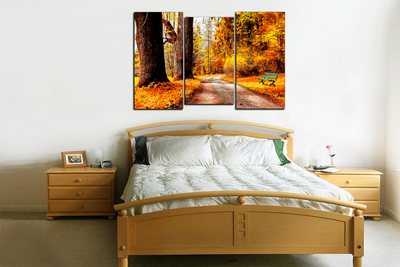 Модульная картина "Осенний лес"