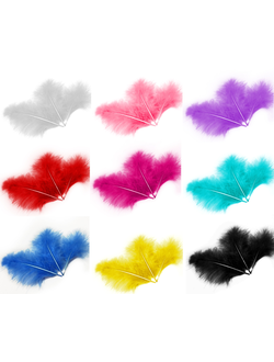 Перья, Премиум, 30 шт, МИКС