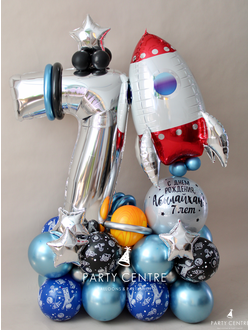 Напольная цифра космос