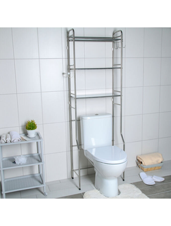 4579274 Стеллаж над унитазом 55*29*167 см, нержавеющая сталь
