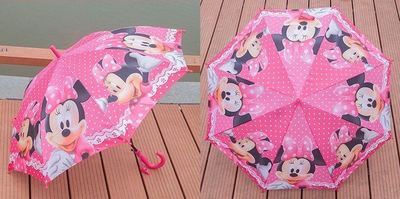 Зонтик для девочек полуавтоматический Минни Маус