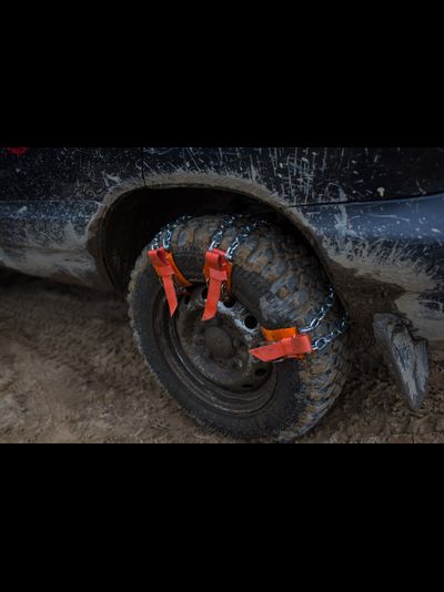 Комплект браслетов противоскольжения Secura 4WD R15-R21 со стальным замком для внедорожников и фургонов массой до 3000 кг, 6 шт РАСПРОДАЖА