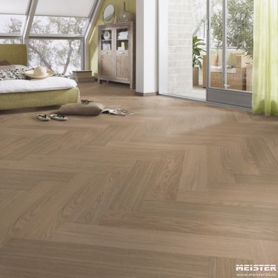 Паркетная доска Meister Дуб Гармония Жемчужный 8816 PS500R