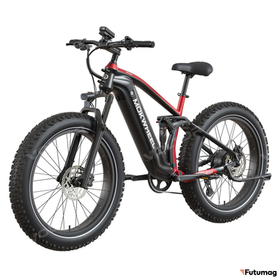 Электровелосипед MOKWHEEL OBSIDIAN 2.0 красный