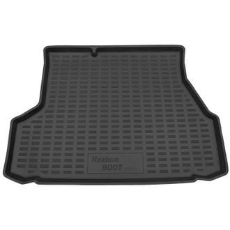 Коврик в багажник пластиковый (черный) для Hyundai Accent (01-10)  (Борт 4см)