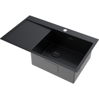 МОЙКА OMOIKIRI AKISAME 86 SIDE GB-R (4997044) ГРАФИТ