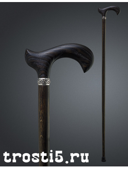 Уникальная трость ручной работы из мореного дуба