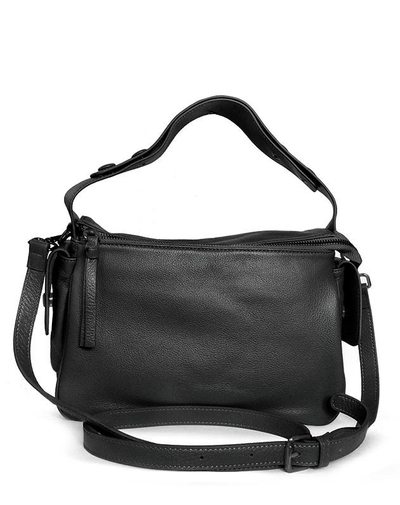 (АРТИКУЛ: 9329/1/82) СУМКА ЖЕНСКАЯ, НЕБОЛЬШАЯ, НАТУРАЛЬНАЯ КОЖА, ЧЕРНАЯ, С КАРМАНАМИ ПО БОКАМ, С ДВУМЯ ПЛЕЧЕВЫМИ РЕМНЯМИ