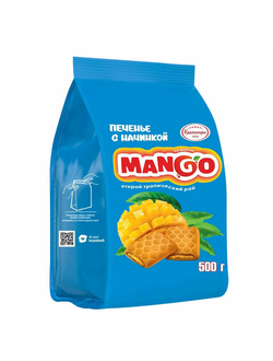 Печенье сдобное БРЯНКОНФИ со начинкой Манго 500 г, УТ-00028798, 4 упаковки