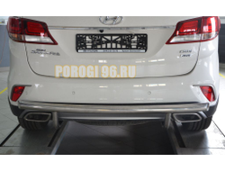 Защита заднего бампера d60 для Hyundai Santa Fe Santa Fe GRAND 2018-