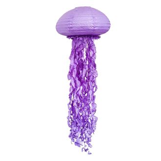 Бумажный фонарик медуза фиолетовая