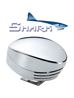 Электромагнитный звуковой сигнал Marco Shark SK1/C 13208222 12В 5А 108дБ 400Гц IP65 141х98х100мм из хромированного пластика