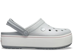 CROCS CROCBAND PLATFORM CLOG GREY СЕРЫЕ