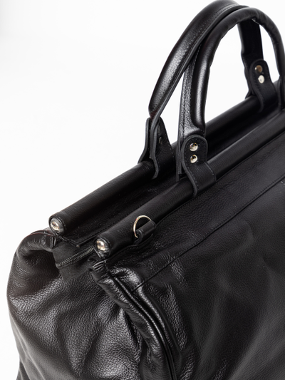 Кожаный саквояж Otranto black (арт. 4006-01)