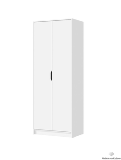 Руна ШК-02 Шкаф 2-х створчатый Белый/Белый
